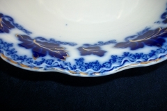 JOHNSON BROTHERS NORMANDY (FLOW BLUE)-  OVAL OPEN SERVING BOWL  9  3/4"    ..... https://www.jaapiesFineChinaStore.com