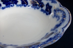 JOHNSON BROTHERS NORMANDY (FLOW BLUE)-  OVAL OPEN SERVING BOWL  9  3/4"    ..... https://www.jaapiesFineChinaStore.com