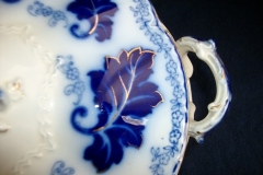 JOHNSON BROTHERS NORMANDY (FLOW BLUE)-  ROUND COVERED SERVING BOWL    ..... https://www.jaapiesFineChinaStore.com