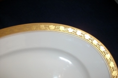 HUTSCHENREUTHER FAVORIT (ENCRUSTED GOLD BAND)-   OVAL HUTSCHENREUTHER FAVORIT-  OVAL SERVING PLATTER  16  1/4" ..... https://www.jaapiesFineChinaStore.com