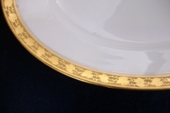 HUTSCHENREUTHER FAVORIT (ENCRUSTED GOLD BAND)-   OVAL HUTSCHENREUTHER FAVORIT-  OVAL SERVING PLATTER  16  1/4" ..... https://www.jaapiesFineChinaStore.com