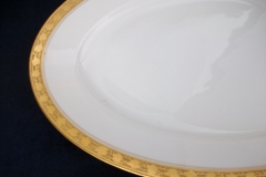 HUTSCHENREUTHER FAVORIT (ENCRUSTED GOLD BAND)-   OVAL HUTSCHENREUTHER FAVORIT-  OVAL SERVING PLATTER  16  1/4" ..... https://www.jaapiesFineChinaStore.com