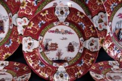 MASON'S #447 CANTON RED-   BREAD & BUTTER PLATE   .....   http://jaapiesfinechinastore.com