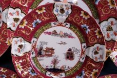 MASON'S #447 CANTON RED-   BREAD & BUTTER PLATE   .....   http://jaapiesfinechinastore.com