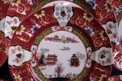 MASON'S #447 CANTON RED-   BREAD & BUTTER PLATE   .....   http://jaapiesfinechinastore.com