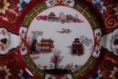MASON'S #447 CANTON RED-   BREAD & BUTTER PLATE   .....   http://jaapiesfinechinastore.com