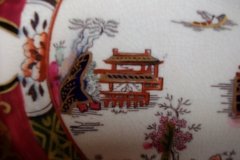 MASON'S #447 CANTON RED-   BREAD & BUTTER PLATE   .....   http://jaapiesfinechinastore.com