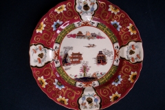 MASON'S #447 CANTON RED-   BREAD & BUTTER PLATE   .....   https://www.jaapiesfinechinastore.com