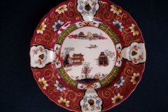 MASON'S #447 CANTON RED-   BREAD & BUTTER PLATE   .....   http://jaapiesfinechinastore.com