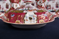 MASON'S #447 CANTON RED-  COVERED SERVING BOWL   .....   https://www.jaapiesfinechinastore.com