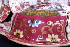 MASON'S #447 CANTON RED-  COVERED SERVING BOWL   .....   http://jaapiesfinechinastore.com