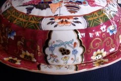 MASON'S #447 CANTON RED-  COVERED SERVING BOWL   .....   http://jaapiesfinechinastore.com