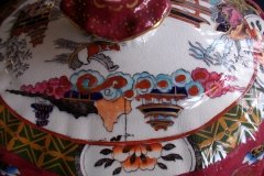 MASON'S #447 CANTON RED-  COVERED SERVING BOWL   .....   http://jaapiesfinechinastore.com