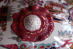 MASON'S #447 CANTON RED-  COVERED SERVING BOWL   .....   https://www.jaapiesfinechinastore.com