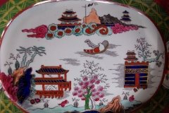 MASON'S #447 CANTON RED-  COVERED SERVING BOWL   .....   http://jaapiesfinechinastore.com
