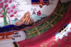 MASON'S #447 CANTON RED-  COVERED SERVING BOWL   .....   http://jaapiesfinechinastore.com