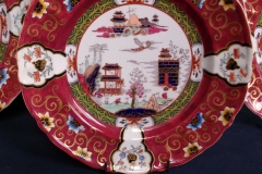 MASON'S #447 CANTON RED-   LUNCH  PLATE   .....   https://www.jaapiesfinechinastore.com