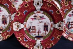 MASON'S #447 CANTON RED-   LUNCH  PLATE   .....   http://jaapiesfinechinastore.com