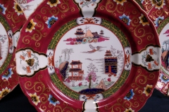 MASON'S #447 CANTON RED-   LUNCH  PLATE   .....   https://www.jaapiesfinechinastore.com