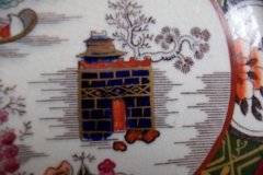MASON'S #447 CANTON RED-  SERVING PLATTER 11 1/8"   .....   http://jaapiesfinechinastore.com