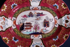 MASON'S #447 CANTON RED-  SERVING PLATTER 11 1/8"   .....   https://www.jaapiesfinechinastore.com