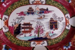 MASON'S #447 CANTON RED-  SERVING PLATTER 11 1/8"   .....   http://jaapiesfinechinastore.com