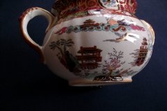 MASON'S #447 CANTON RED-  COVERED SUGAR BOWL   .....   http://jaapiesfinechinastore.com