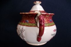 MASON'S #447 CANTON RED-  COVERED SUGAR BOWL   .....   http://jaapiesfinechinastore.com