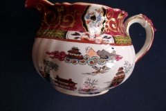 MASON'S #447 CANTON RED-  CREAMER   .....   http://jaapiesfinechinastore.com