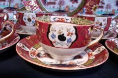 MASON'S #447 CANTON RED- CUP & SAUCER   .....   http://jaapiesfinechinastore.com