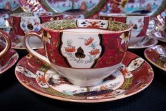 MASON'S #447 CANTON RED- CUP & SAUCER   .....   http://jaapiesfinechinastore.com
