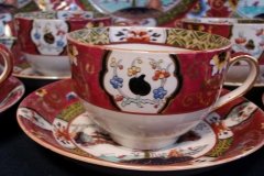 MASON'S #447 CANTON RED- CUP & SAUCER   .....   http://jaapiesfinechinastore.com