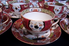 MASON'S #447 CANTON RED- CUP & SAUCER   .....   https://www.jaapiesfinechinastore.com