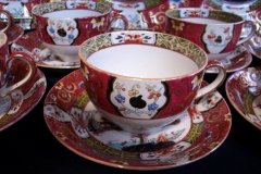 MASON'S #447 CANTON RED- CUP & SAUCER   .....   http://jaapiesfinechinastore.com