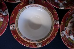 MASON'S #447 CANTON RED- CUP & SAUCER   .....   http://jaapiesfinechinastore.com