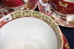 MASON'S #447 CANTON RED- CUP & SAUCER   .....   http://jaapiesfinechinastore.com