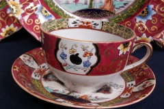 MASON'S #447 CANTON RED- CUP & SAUCER   .....   https://www.jaapiesfinechinastore.com