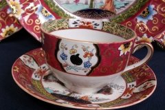 MASON'S #447 CANTON RED- CUP & SAUCER   .....   http://jaapiesfinechinastore.com