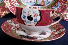 MASON'S #447 CANTON RED- CUP & SAUCER   .....   https://www.jaapiesfinechinastore.com