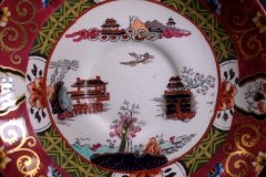MASON'S #447 CANTON RED- CUP & SAUCER   .....   http://jaapiesfinechinastore.com