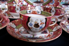 MASON'S #447 CANTON RED-  DEMI  CUP & SAUCER   .....   https://www.jaapiesfinechinastore.com