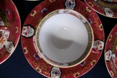 MASON'S #447 CANTON RED-  DEMI  CUP & SAUCER   .....   http://jaapiesfinechinastore.com