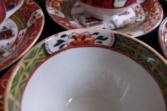 MASON'S #447 CANTON RED-  DEMI  CUP & SAUCER   .....   http://jaapiesfinechinastore.com