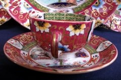 MASON'S #447 CANTON RED-  DEMI  CUP & SAUCER   .....   http://jaapiesfinechinastore.com