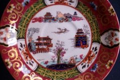 MASON'S #447 CANTON RED-  DEMI  CUP & SAUCER   .....   http://jaapiesfinechinastore.com