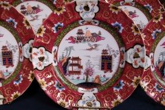 MASON'S #447 CANTON RED-   DINNER  PLATE   .....   http://jaapiesfinechinastore.com