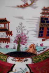 MASON'S #447 CANTON RED-   DINNER  PLATE   .....   http://jaapiesfinechinastore.com