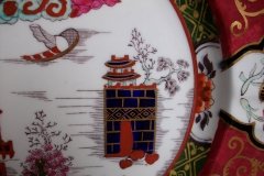MASON'S #447 CANTON RED-   DINNER  PLATE   .....   http://jaapiesfinechinastore.com
