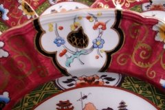 MASON'S #447 CANTON RED-   DINNER  PLATE   .....   http://jaapiesfinechinastore.com