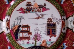 MASON'S #447 CANTON RED-   DINNER  PLATE   .....   https://www.jaapiesfinechinastore.com